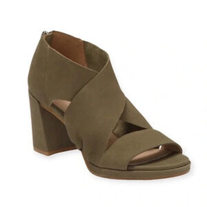 Eileen Fisher - MARLA BLOCK HEEL SANDAL - Olive Green - Size 6